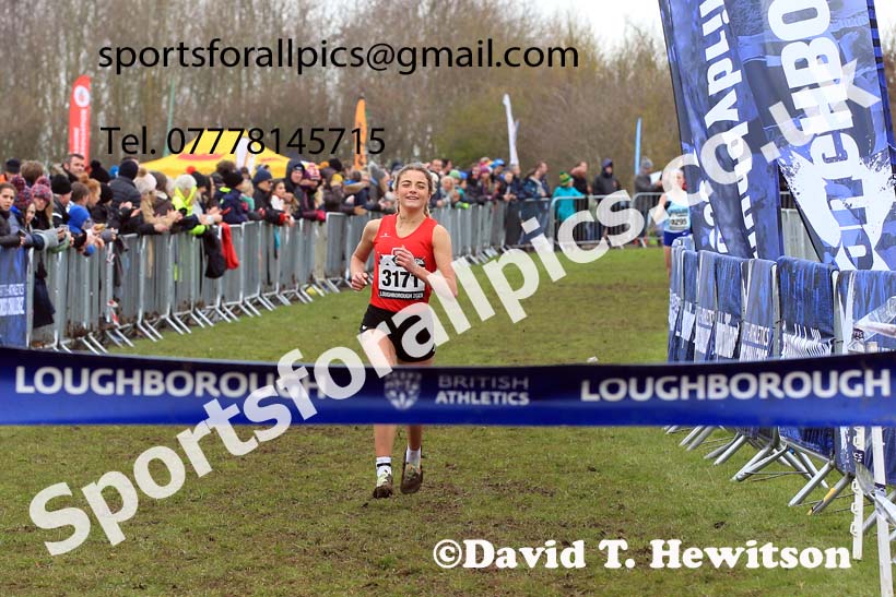 Womens Under-20s 2023 UK CAU Inter Counties Cross Country Champs, Prestwold Hall, Loughborough. Photo: David T. Hewitson/Sports for All Pics